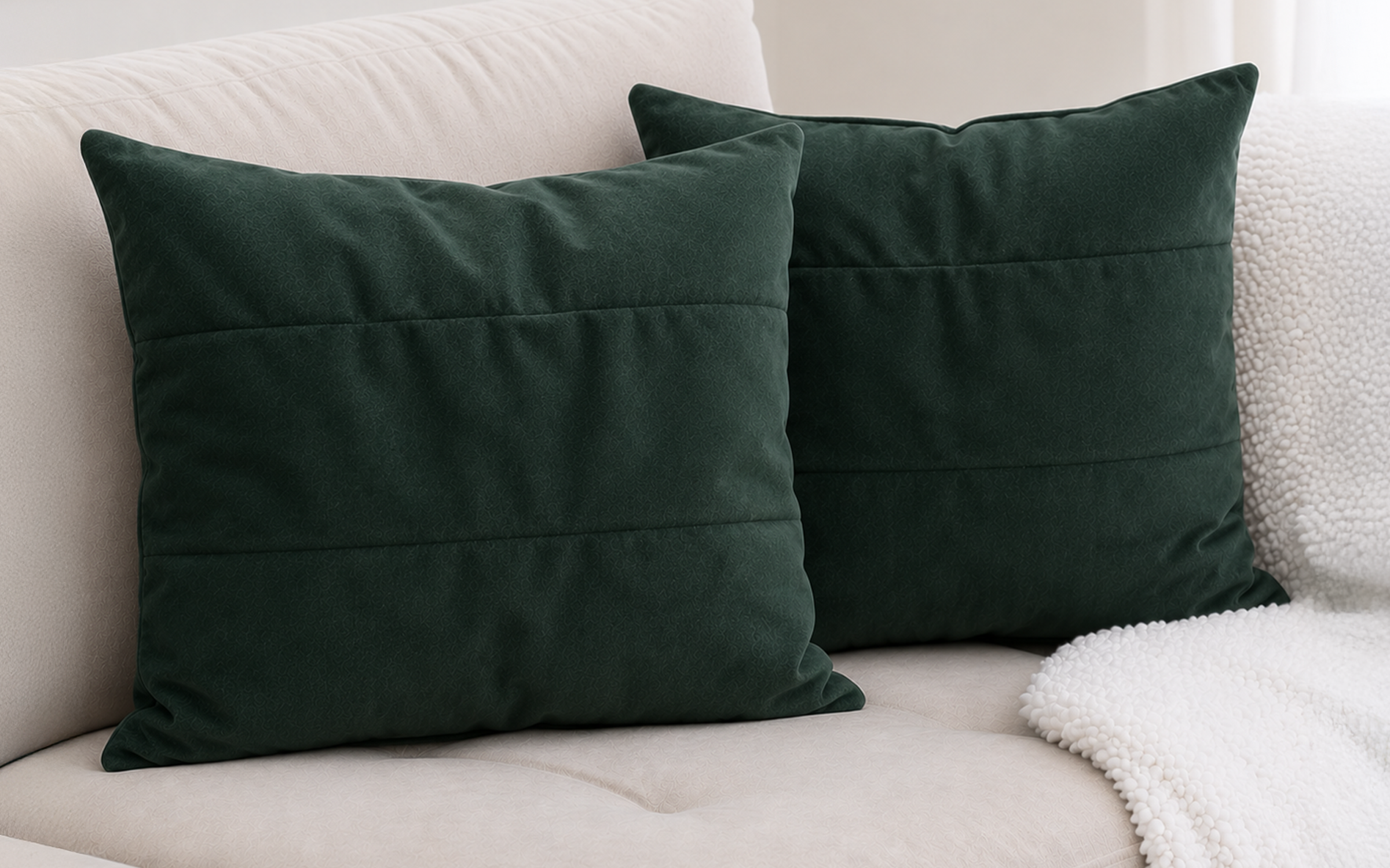 Throw pillow Vertical 07323, green  1